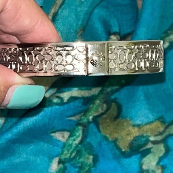 Coach Silver tone Bangle, Small - Picture 9 of 16
